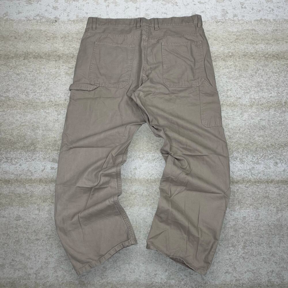 Vintage 90s Blue Mountain Carpenter Pants 36x30 Baggy Camel Tan Canvas Dungarees
